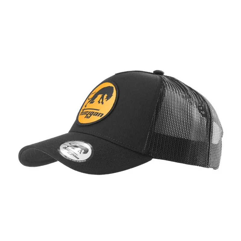 Casquette Furygan TRUCKER LOGO Noir-Jaune — La Panthère en Avant