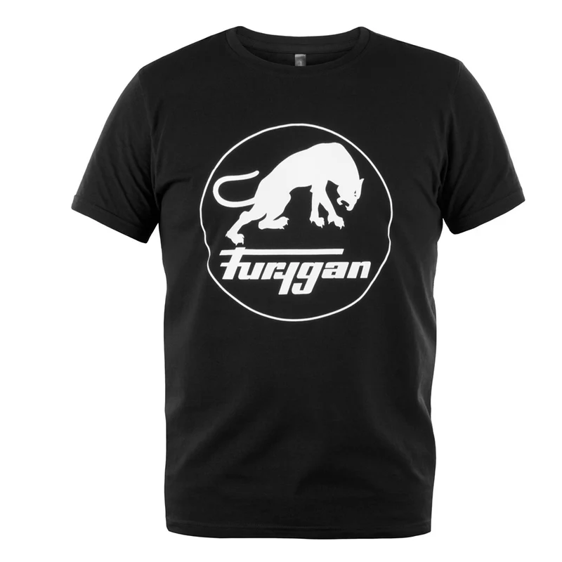 Vêtements Lifestyle Furygan CORPO TS LOGO Noir-Blanc