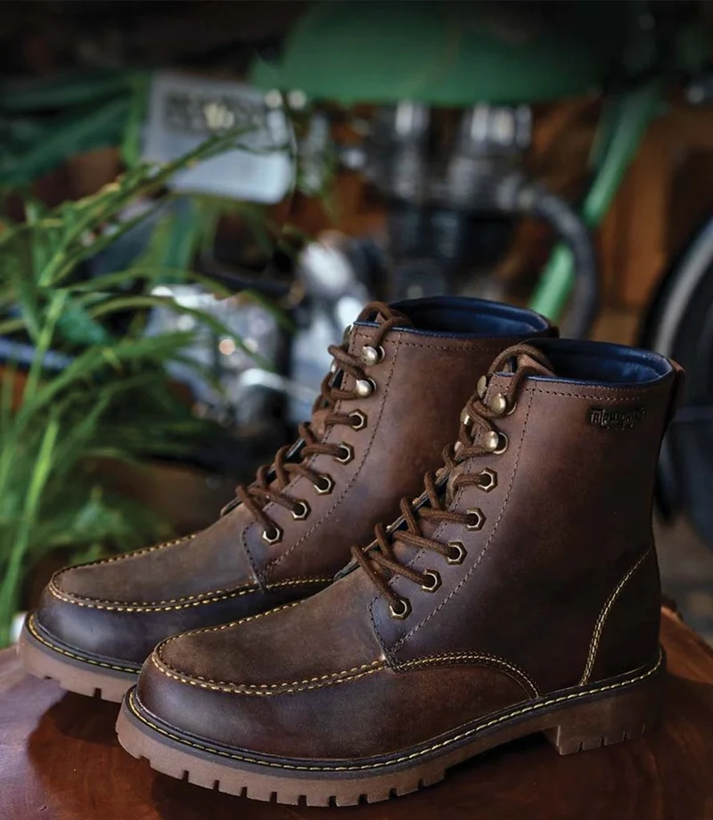 Stivali Moto Moc-Toe Mocha - Trip Machine