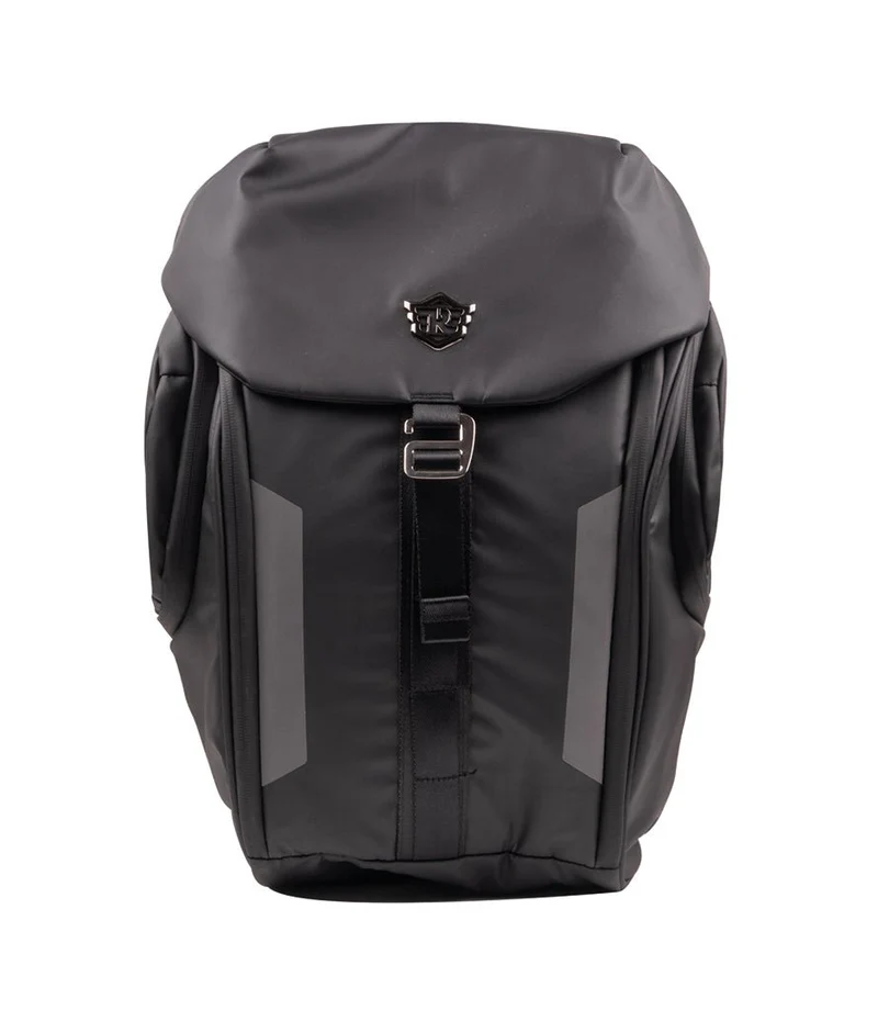 Zaino Royal Enfield Semirigido Nero con Logo in Metallo