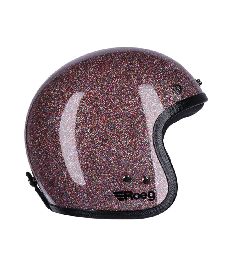 Casco Vintage Omologato Roeg Purple Haze