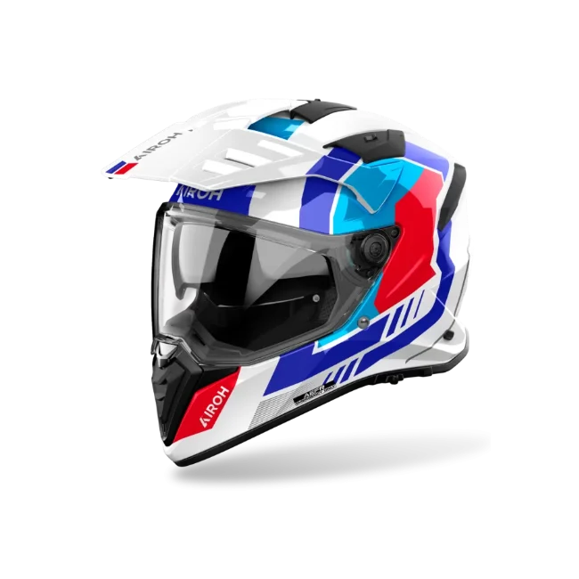 AIROH BANDIT HORN AVENTURA CASCO DE MOTO BLANCO BRILLO