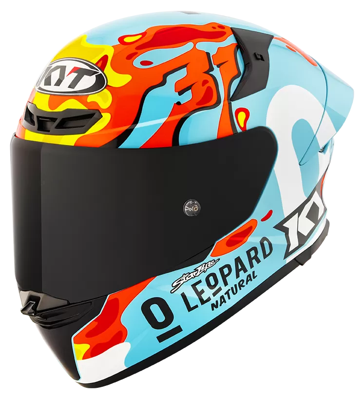 KYT TT-REVO REPLICA LEOPARD ARAGON /E06 CASCO INTEGRAL