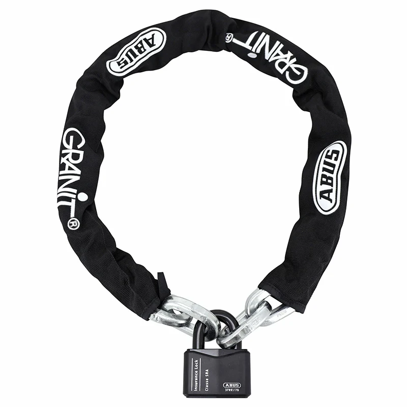 Antivol A Chaine Abus Granit 37Rk/70 1.20M Maillon Diam 14 Mm Avec Cadenas 29 X 35 Mm (Diam 18 Mm) (Classe Sra)
