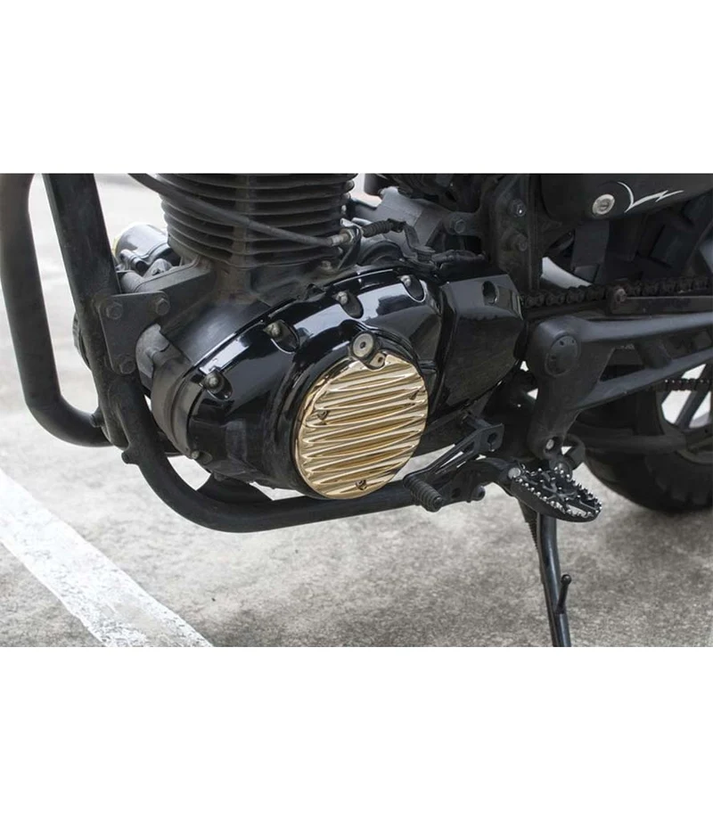 Cover Motore 'Ribbed' Oro Sinistra per Honda