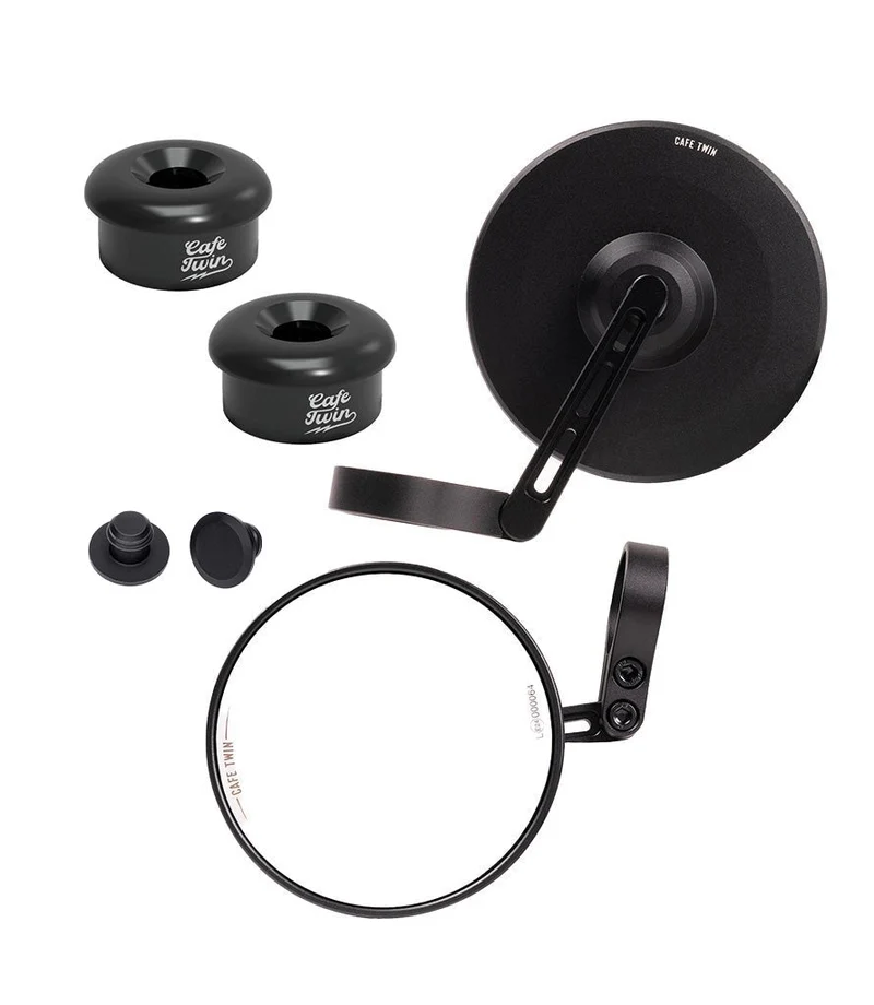 Kit Specchietti Bar End Slim con Adattatori per Royal Enfield