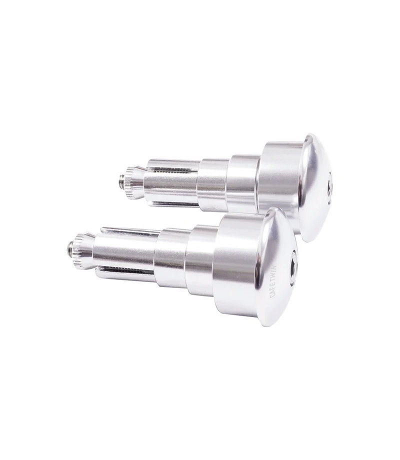 Adattatori Specchietti Bar End Universali per Manubri da Ø 22 mm / 25 mm Silver