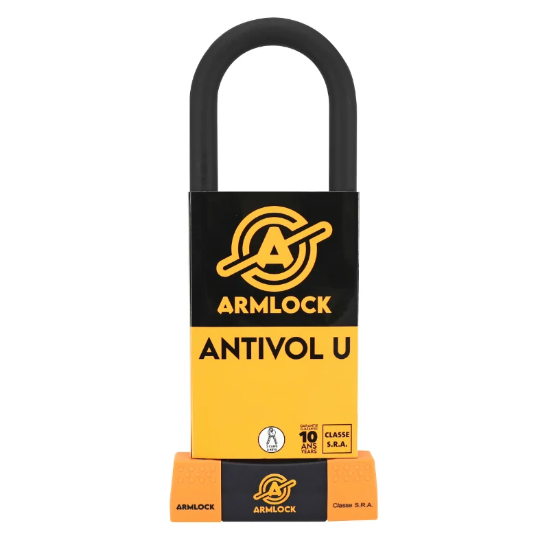 Antivol U Armlock Ck4 Noir/Orange 85 X 310 Mm (Diam 18 Mm) (Classe Sra)