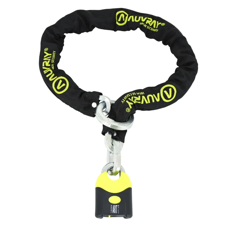 Antivol A Chaine Auvray K-Block Lasso 1.20M Maillon Diam 10,5 Mm Avec Cadenas 72 X 110 Mm