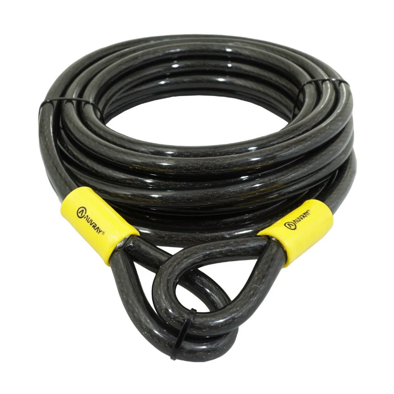Antivol Velo Cable A Boucle Auvray Magasin Renforce Diam 15 Mm - L 9 M