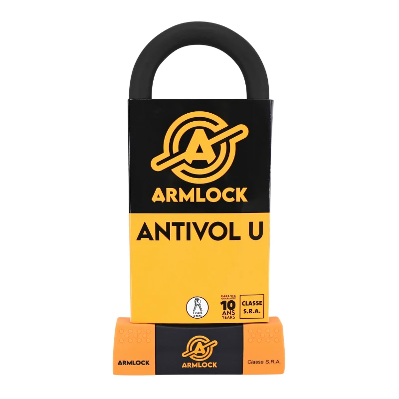 Antivol U Armlock Ck3 Noir/Orange 85 X 250 Mm (Diam 18 Mm) (Classe Sra)