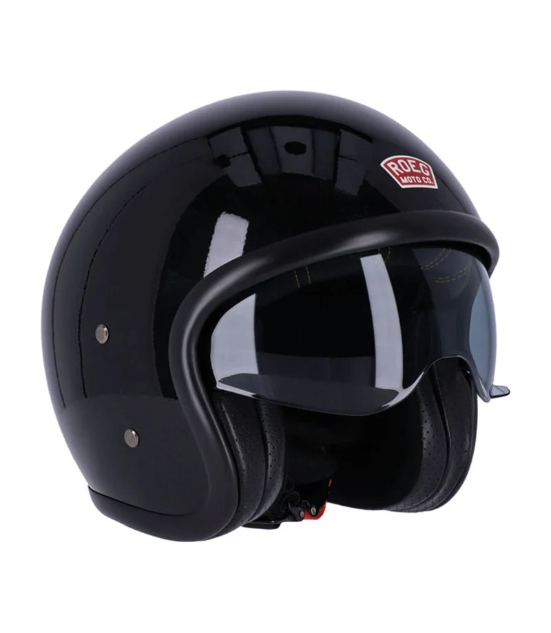 Casco Jet con Occhiali Roeg Sundown Vintage Nero
