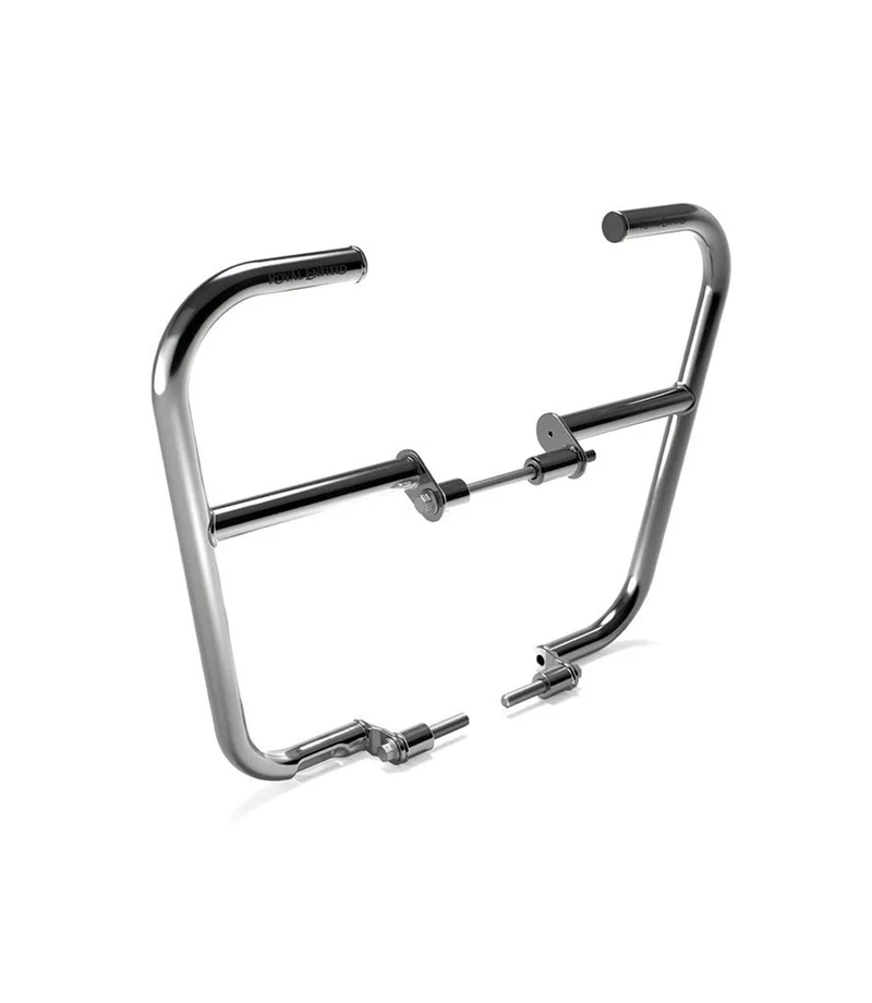 Barre Paramotore Larghe Silver per Royal Enfield Bear / Interceptor / Continental GT 650