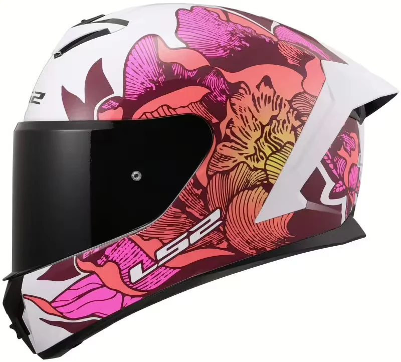 LS2 FF820 RAPID III INTEGRAL CASCO DE MOTO BLANCO ROSA