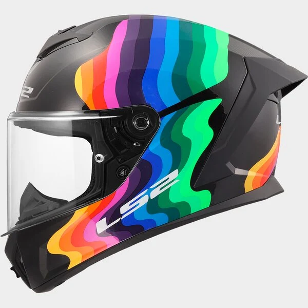 LS2 FF820 RAPID III FLOW INTEGRAL CASCO DE MOTO NEGRO MULTI