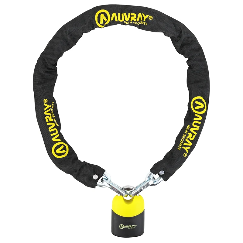 Antivol A Chaine Auvray K-Block 1.20M Maillon Diam 10Mm Avec Cadenas 74X112Mm