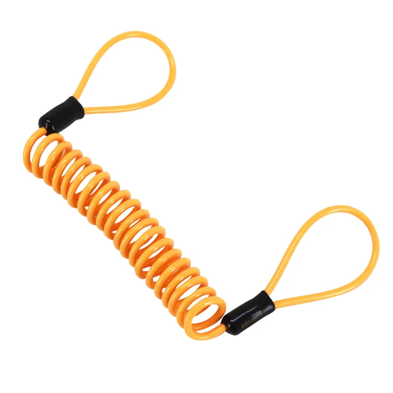 Cordon De Rappel Armlock 1.50M (Diam 4 Mm) Orange Pour Antivol Bloque Disque