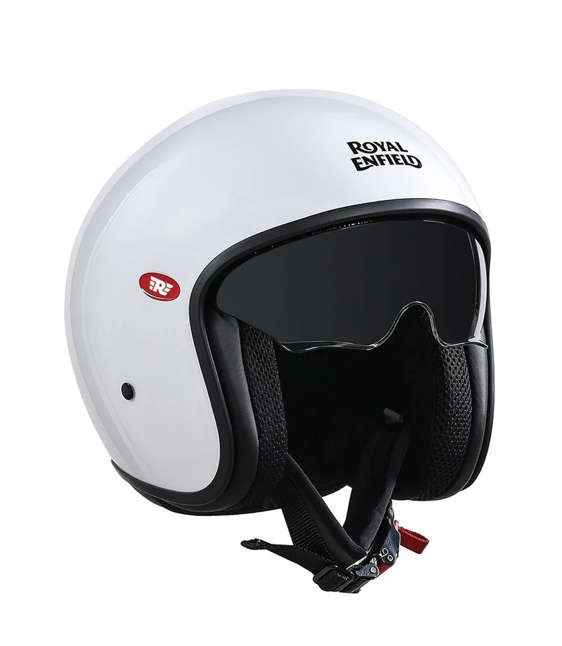 Casco Demi Jett Royal Enfield Aviator Bianco