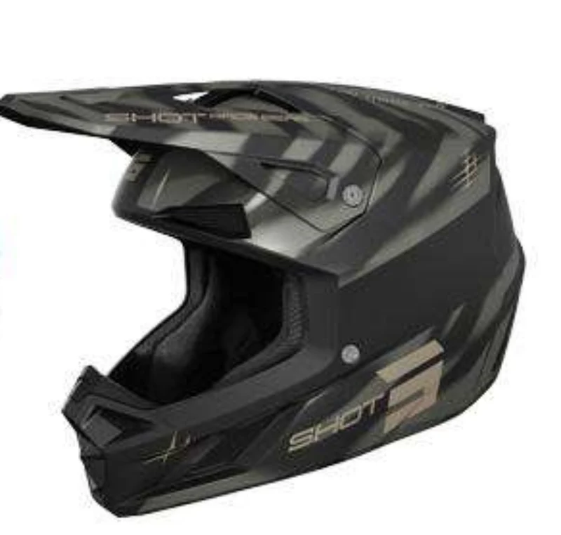 SHOT SPEED TIGER CASCO DE MOTO GRIS MATE