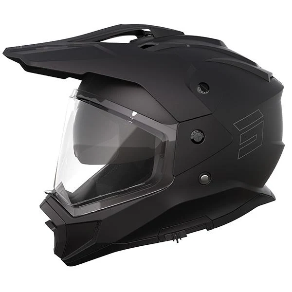 SHOT TREK MAX VISION TACTIC CASCO DE MOTO NEGRO MATE