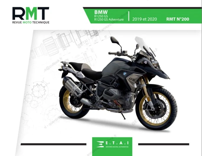 Manuel de réparation BMW R1250 GS 2019 2020