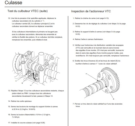 Manuel d'atelier Honda Accord 2009 français