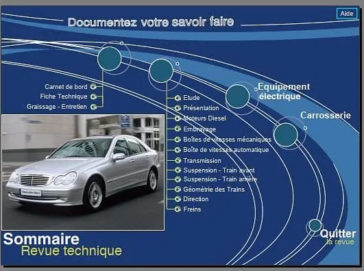 Manuel d'atelier Mercedes classe C 2000 2004 diesel