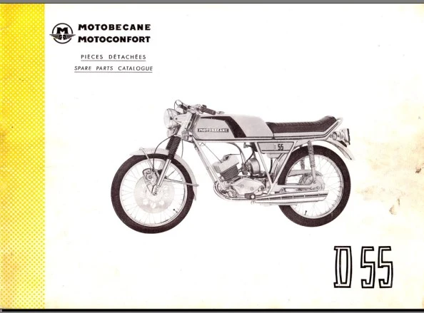 Manuels d'atelier Motobécane D55 et D55 TT