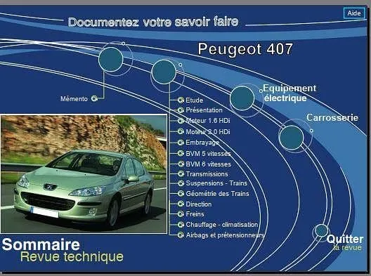 manuel de réparation Peugeot 407 diesel