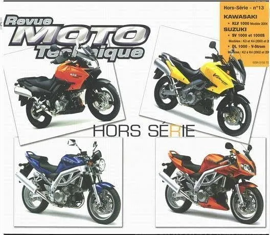 Manuel d'atelier Kawasaki KLV 1000 Suzuki VS 1000