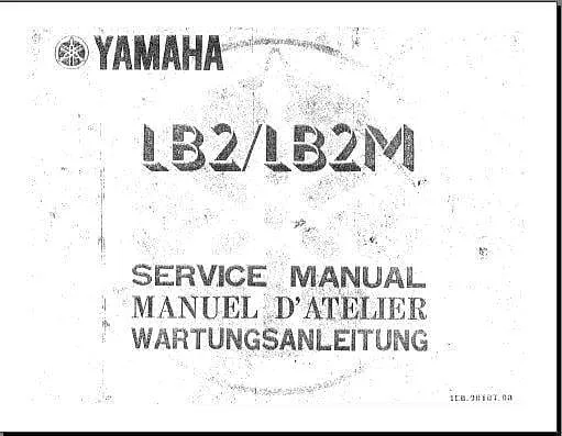 Manuel d'atelier Yamaha Chappy