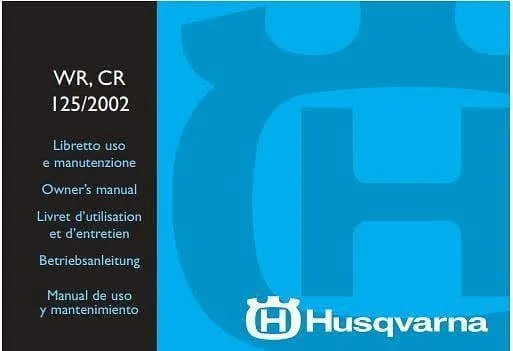 Manuel d'atelier Husqvarna 125 CR WR 2002