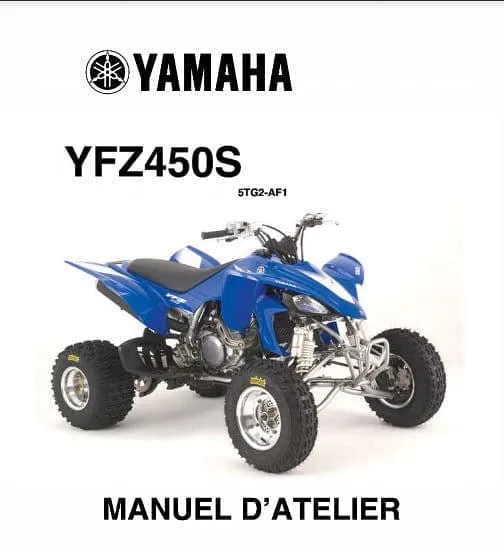 manuel d'atelier Yamaha 450 YFZ