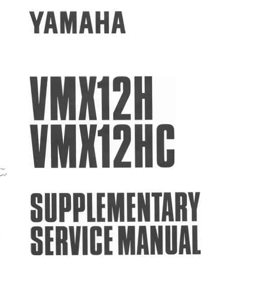 Manuels d'atelier Yamaha 1200 Vmax USA