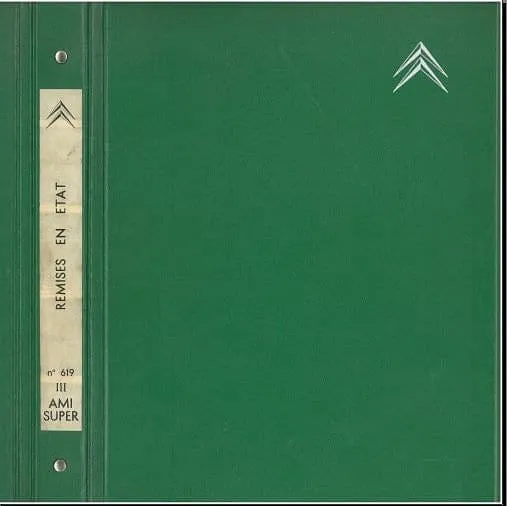 Manuels d'atelier Citroën Ami 8 et Ami Super