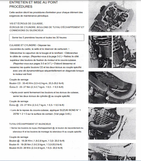 manuel d'atelier Suzuki 350 DR 90 99 en français