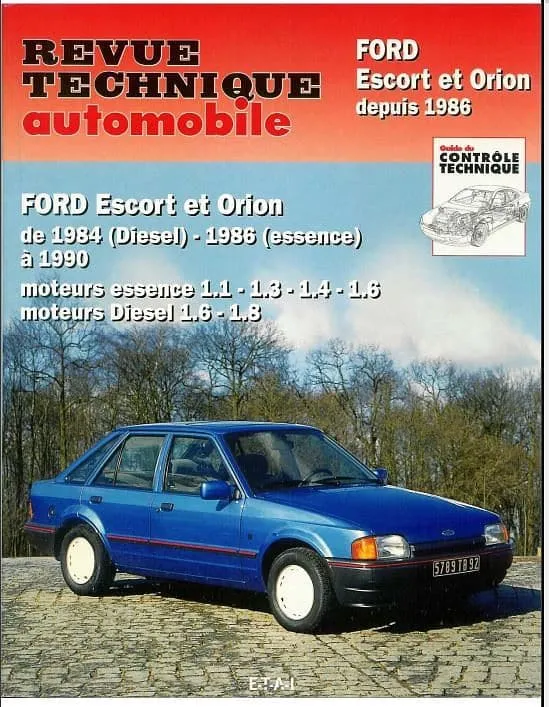 Revues techniques Ford Escort Orion 1980 1990