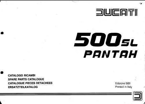 manuel d'atelier Ducati 500 et 600 Pantah anglais italien