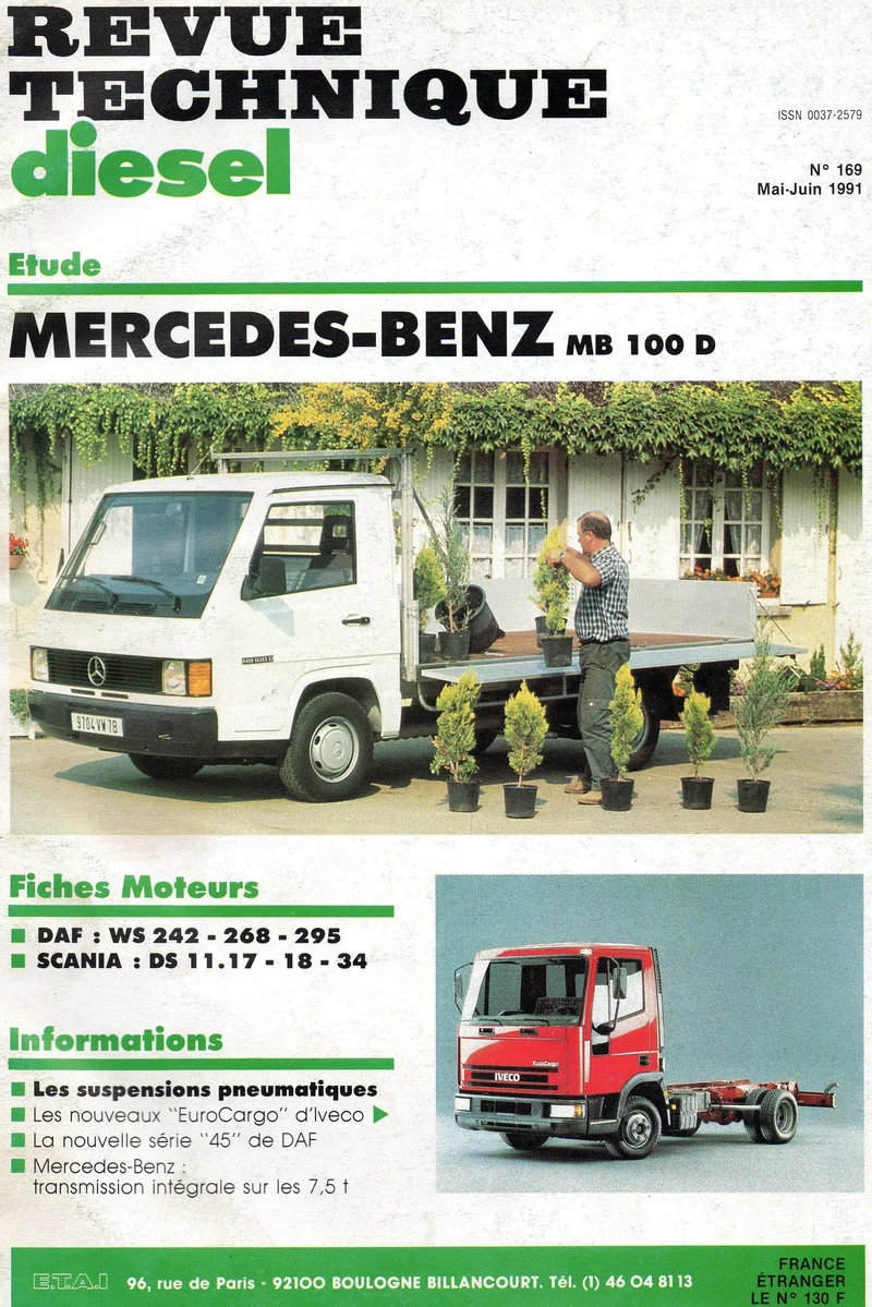 Manuels de réparation Mercedes MB 100