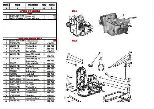 Part list Ural