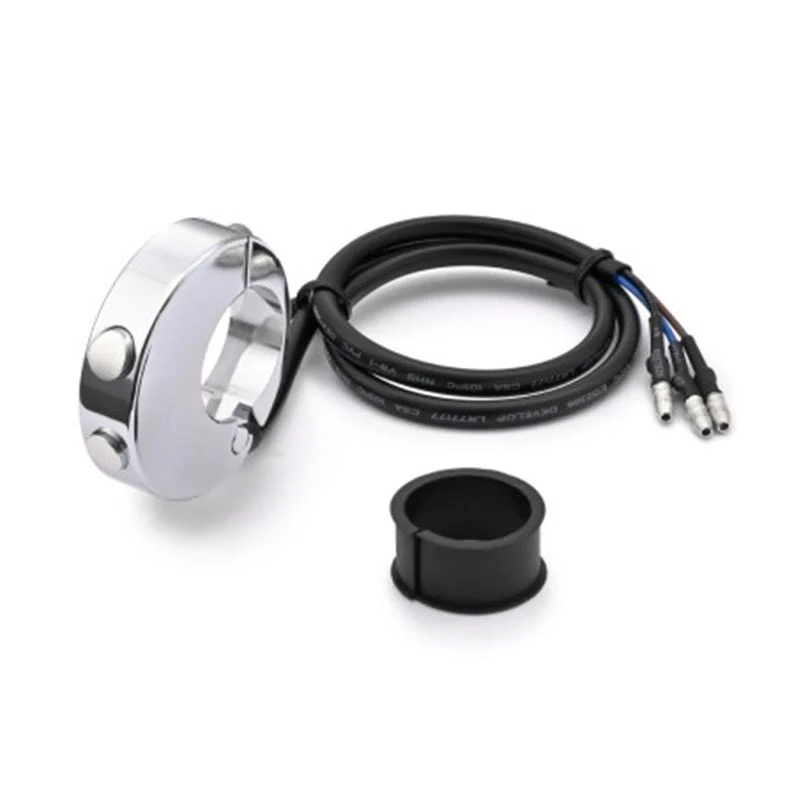 Commodo aluminium CNC 2 boutons pour compteurs Velona | Daytona
