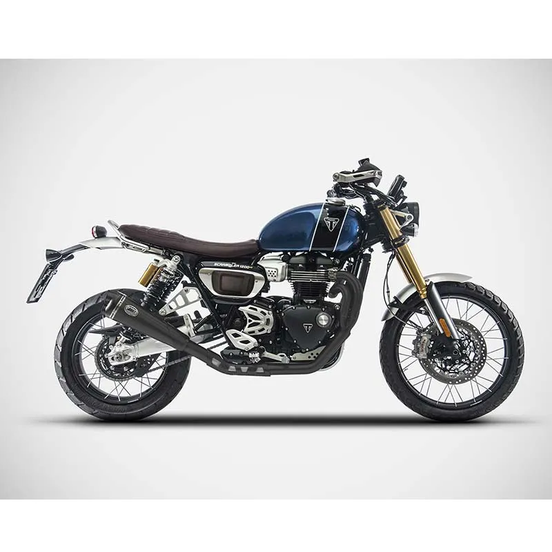 Ligne d'échappement basse 2 en 1 pour Triumph Scrambler 1200 (2019-2023) | Zard