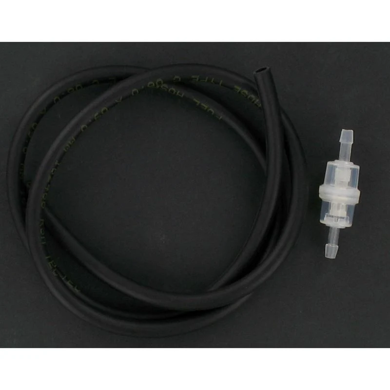 Kit durite noire 6x9 + filtre essence cylindrique D6 | Brazoline