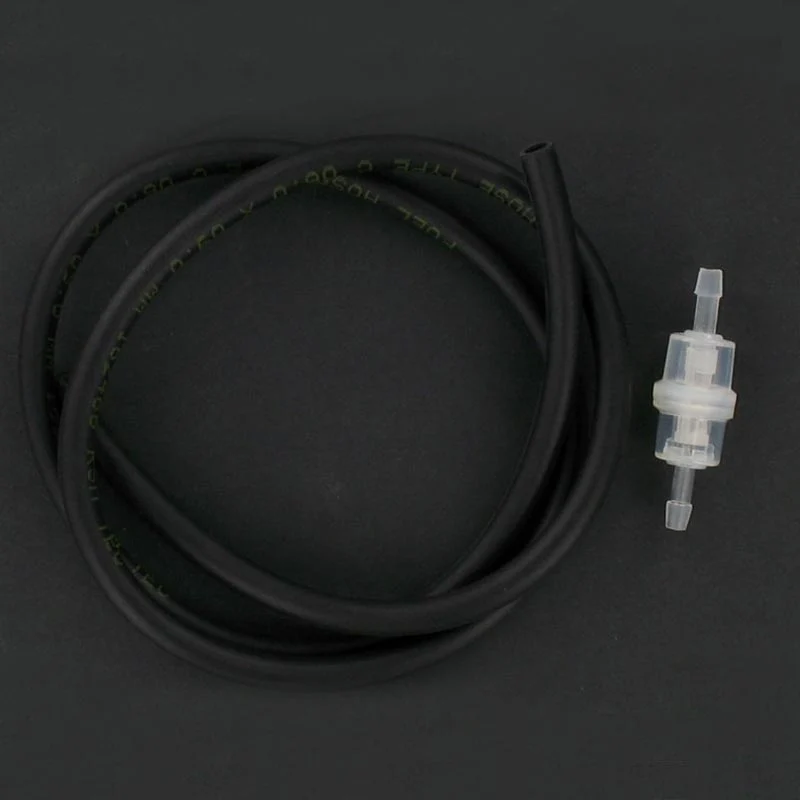 Kit durite noire 5x8 + filtre essence cylindrique D6 | Brazoline