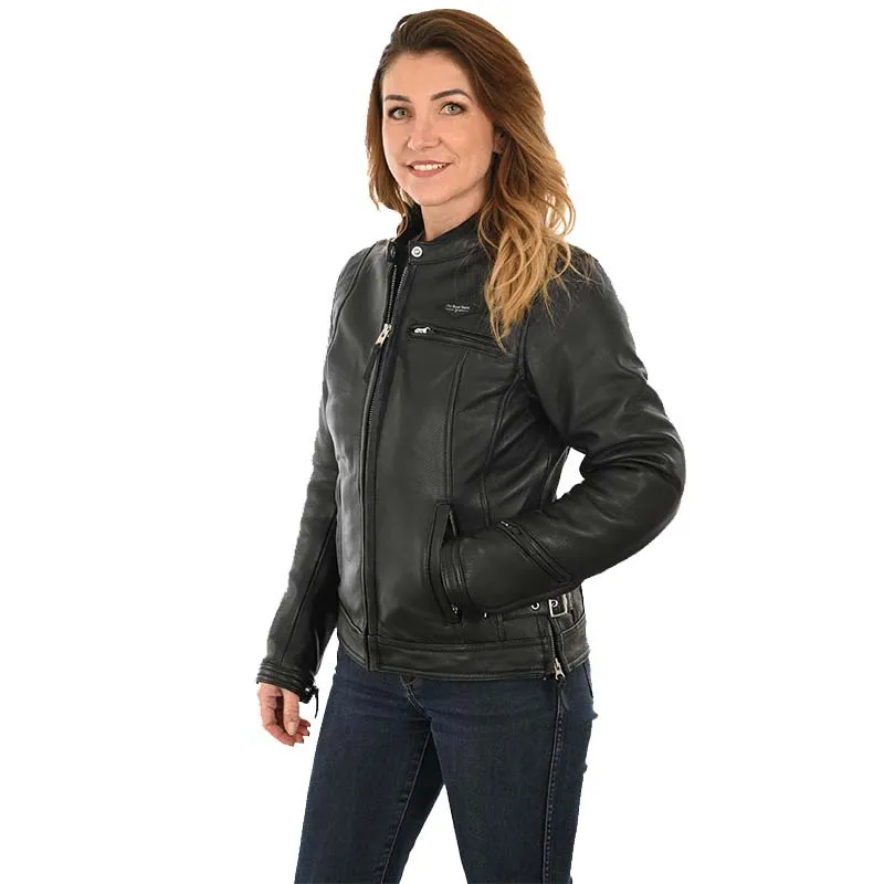 Blouson moto cuir femme SPEED CE AA | The Royal Racer