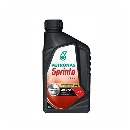 Huile moteur Sprinta T100 minérale 2T 1L | Petronas