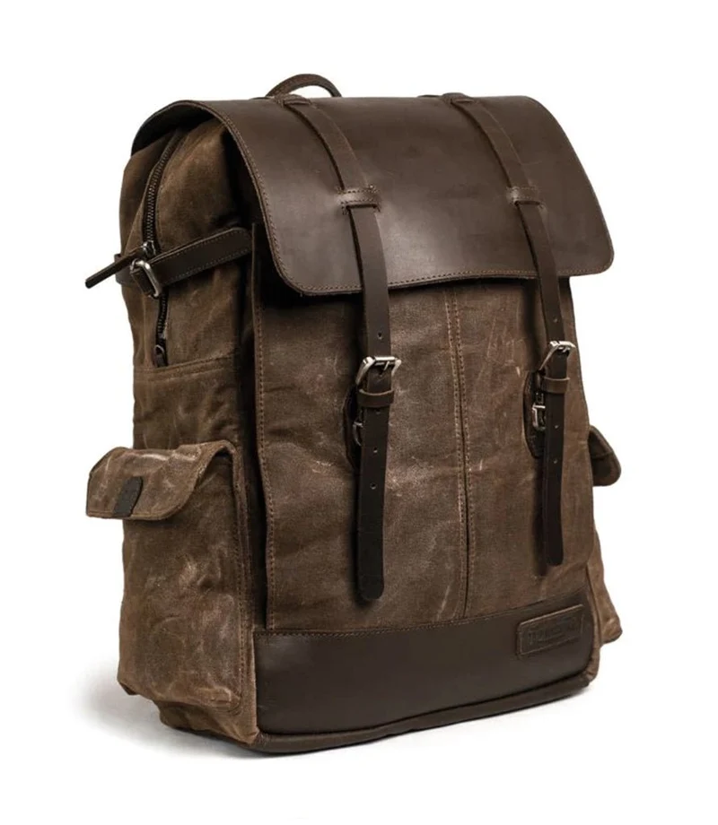 Zaino Vintage Moto Trip Machine - Rambler - Marrone
