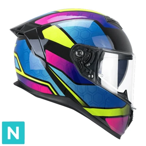 CGM 361K AVENT FIBRA NEON CASCO INTEGRAL ROSA AZUL AMARILLO FLOU