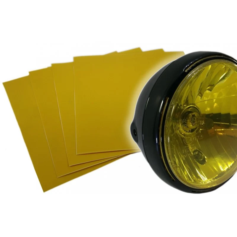 Sticker de phare jaune pour phare