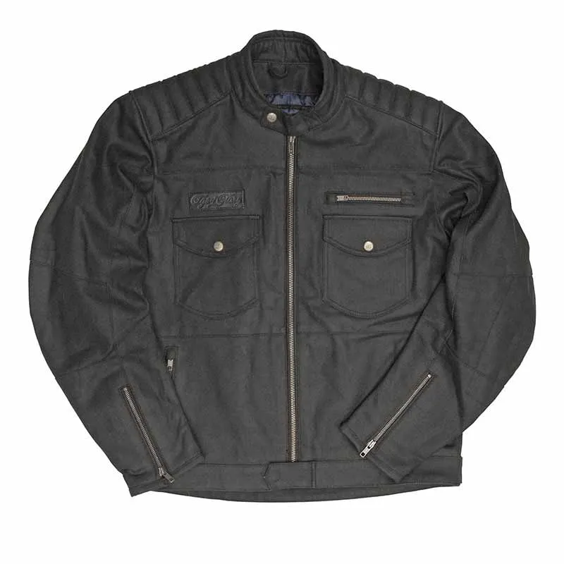 Veste moto denim enduit WORKER CE AA | Age of Glory
